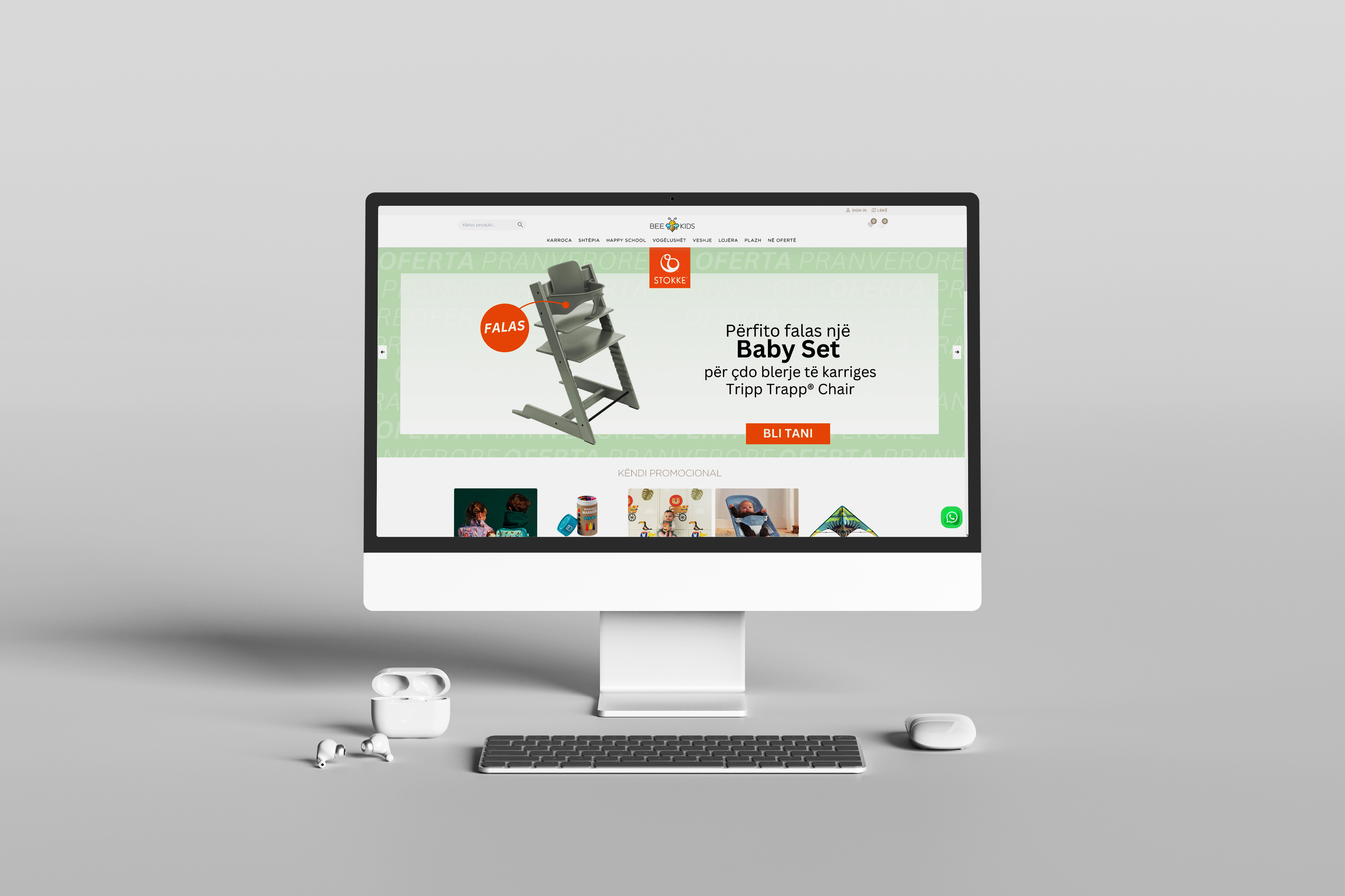 E-commerce Bee Kids Store Albania